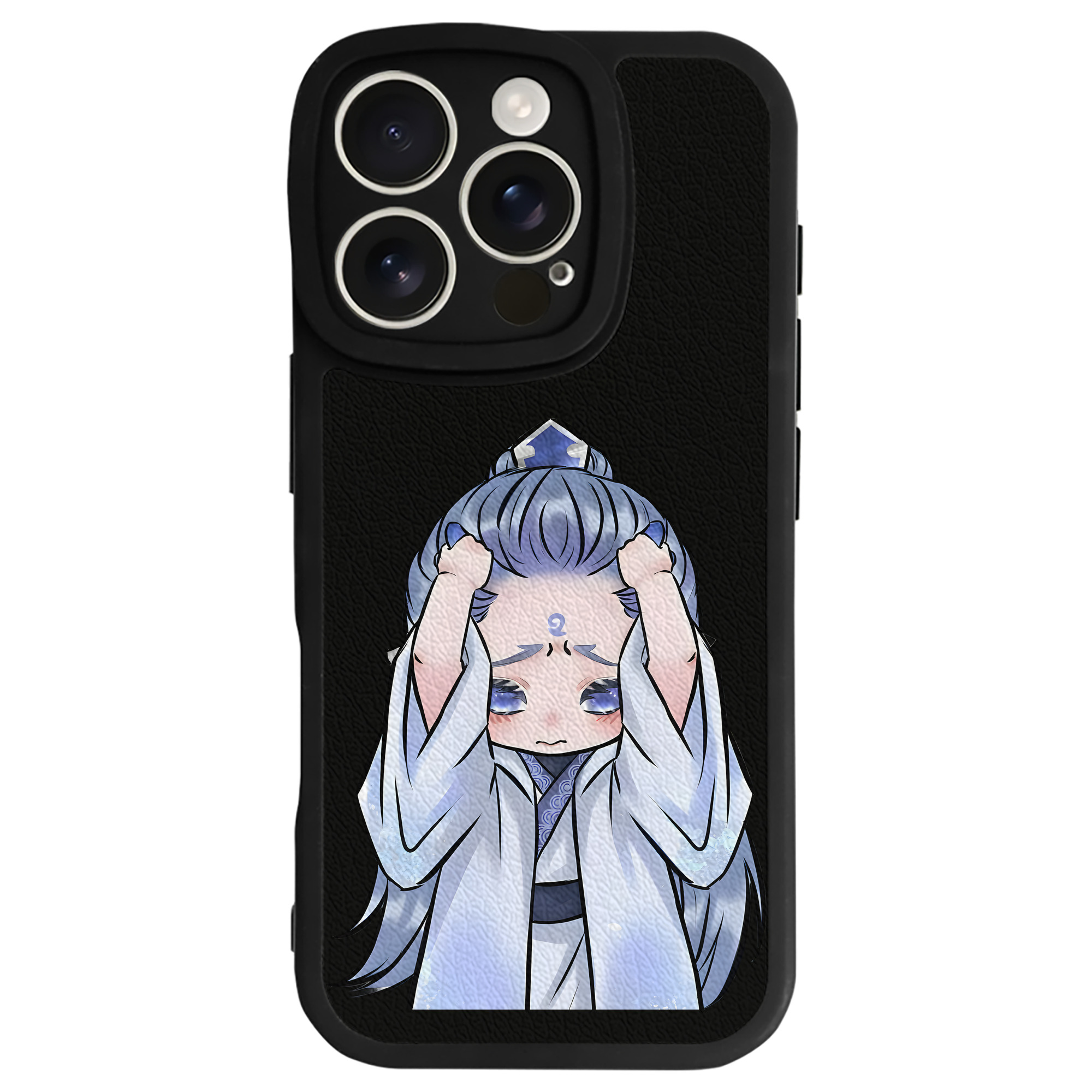 （画像用） Ne Zha 2 ナタ 魔童の大暴れ 【iPhone 16シリーズ対応】シリコンスマホケース（レザー調） 材質：シリコン